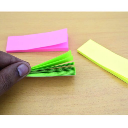 multicolor rectangular shape sticky notes stationery item