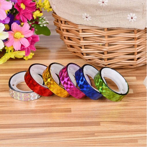 multicolor shiny tapes for decoration, birthday, party, art & craft