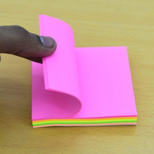 multicolor sticky note pad inco paper sheets, memo pad, notice board sticky paer sheets, wall stick notice papers sheets