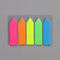 multicolor transparent neon sticky notes
