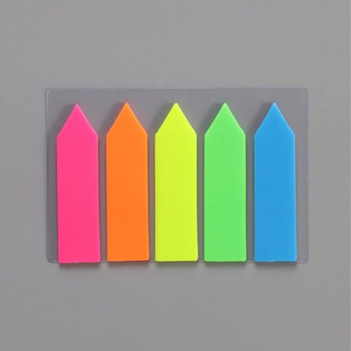 multicolor transparent neon sticky notes