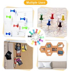 push pin uses in multiple ways like classroom, map pointer, hanging small items, project works