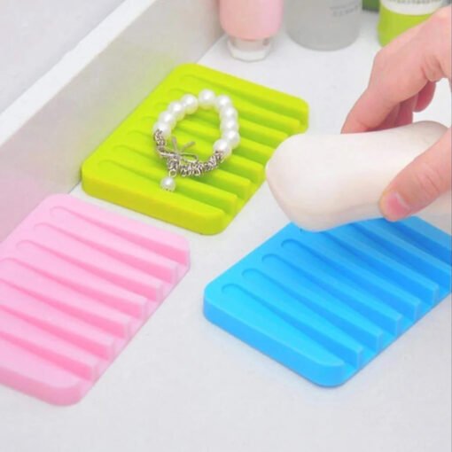 silicone soap dish tray stand