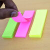 stationery sticky notes for highlighting important points, messages, remarks, instructions,information in books, data's