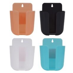4 piece multicolor wall hanging mobile phone holder stand