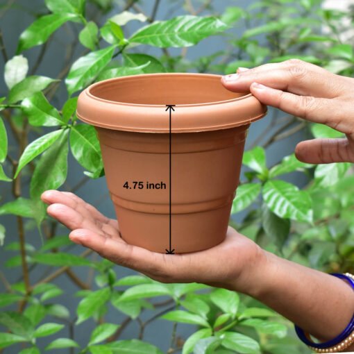 4.75 inch height gardening plastic pot or gamla