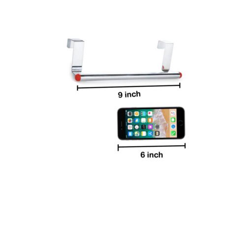 9 inch towel bar holder size comparison with 6 inch smartphone