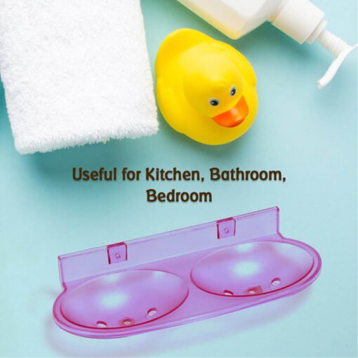 Buy online Round Shape Clear Soap Dish Holder for Bathroom and Kitchen