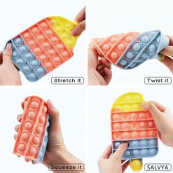 anti-stress silicone flexible bubble poppit toy