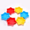 buy online 6 piece multicolor star shape baking cake making mould