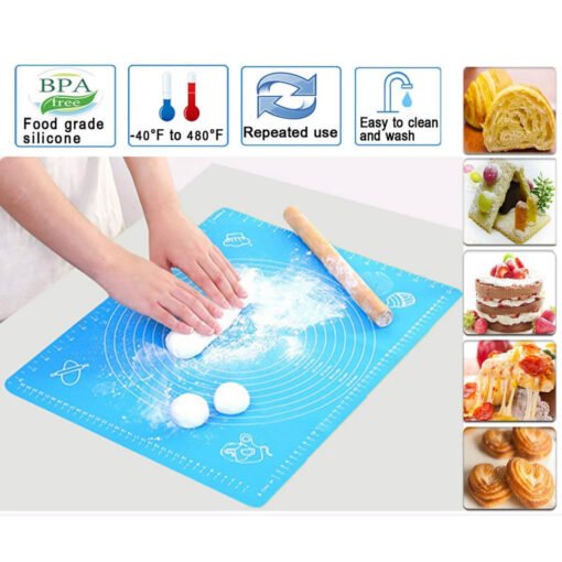 easy to clean reusable food grade high quality Silicone baking dough roti chapati maker mat sheet online