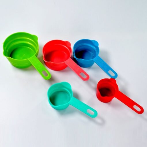 multicolor weight measuring spoons for kitchen