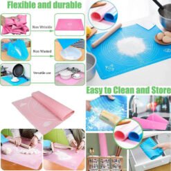 multiuse easy to clean foldable silicone roti maker mat