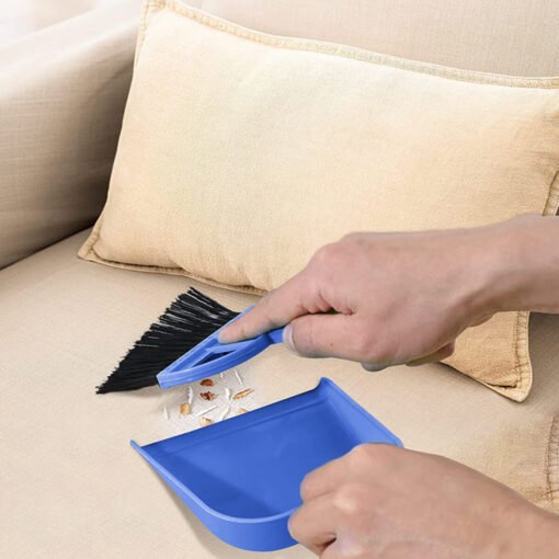 plastic mini dustpan with cleaning brush for table, furnitures, sofas, computers