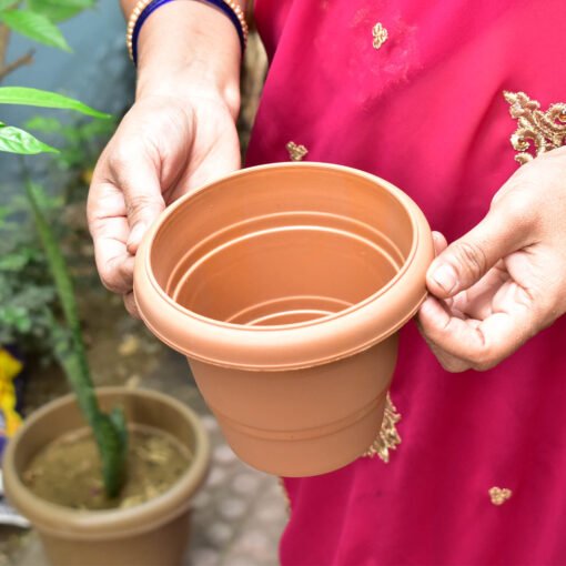 plastic pot for garden plants