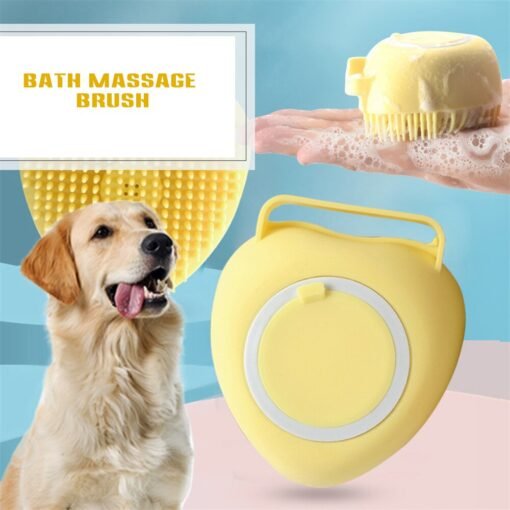 silicone bath cleaning brush sponge for pet animals