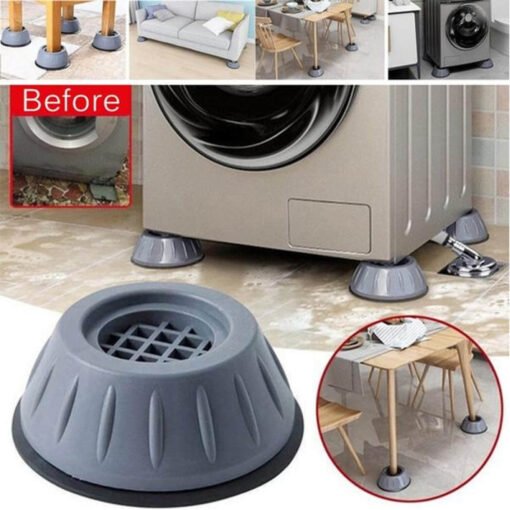 washing machine stand feet with anti-vibration suction cup on it's bottom