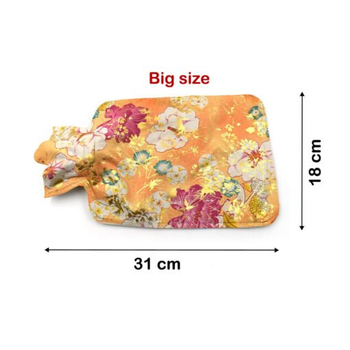 big size printed hot water heating bag for pain relief