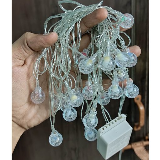 Multicolor 20 Led small gel ball string light with remote for decoration - Image 2