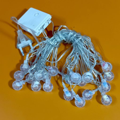 Multicolor 20 Led small gel ball string light with remote for decoration - Image 5