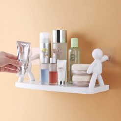 Self Stick Wall Stand Shelf for Kitchen, Bedroom, Bathroom, Office (no drill hole require)