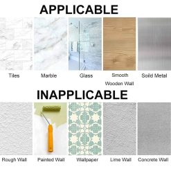 applicable description of without drilling wall mount shelf