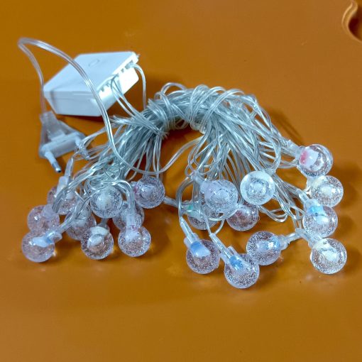 Multicolor 20 Led small gel ball string light with remote for decoration - Image 8