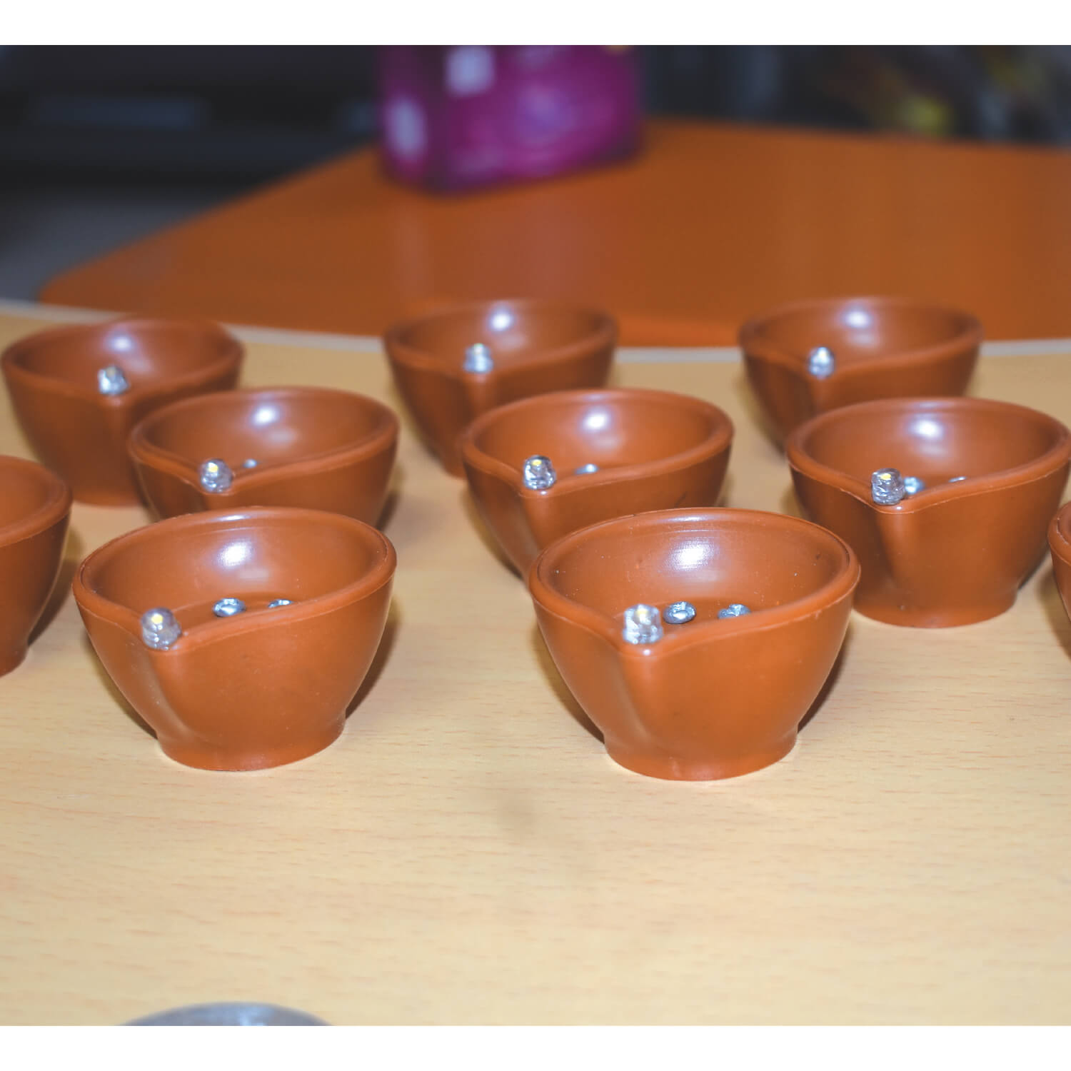 LED water sensor brown diya light (premium quality) - Image 11