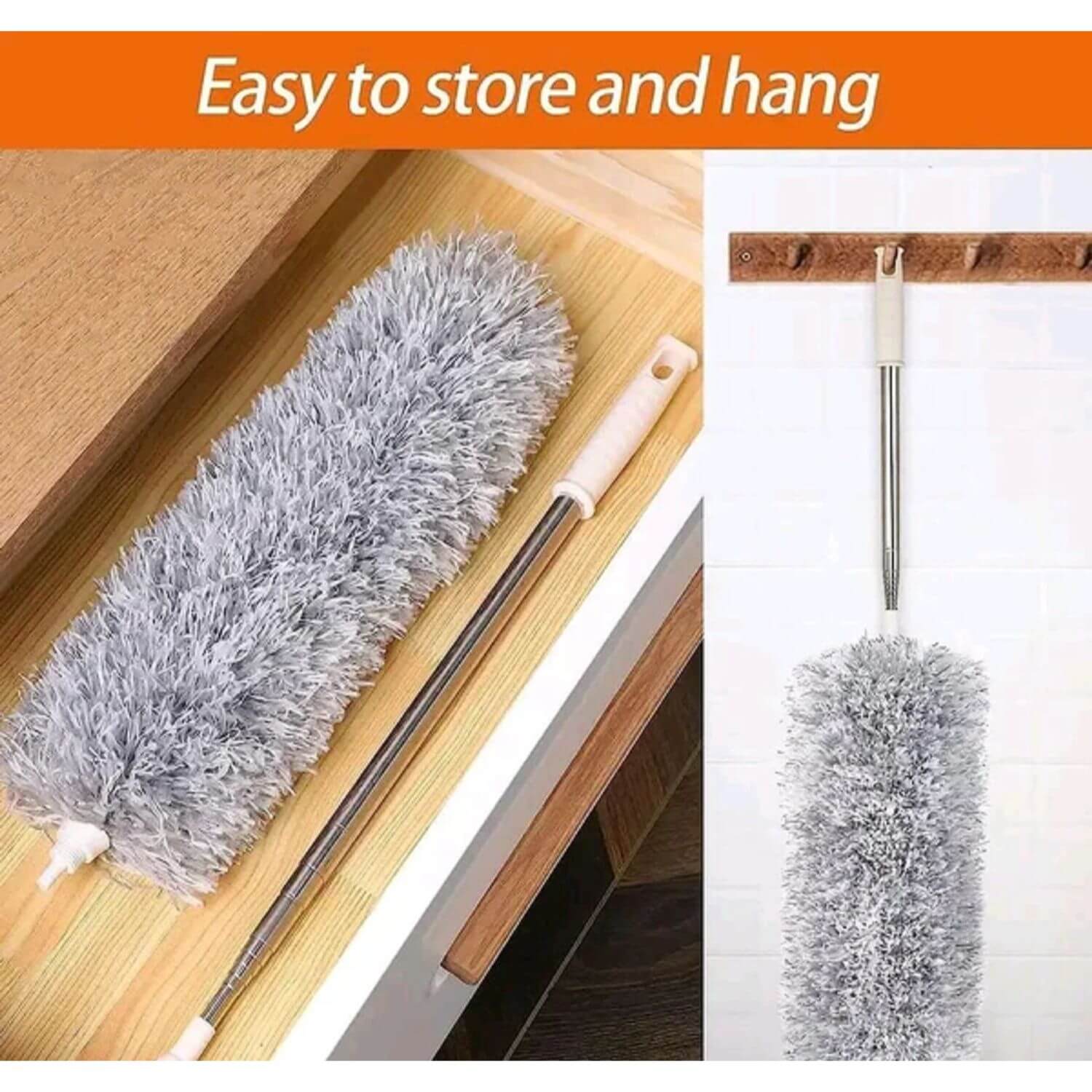 easy to store and hang ceiling fan and wall cleaning duster mop