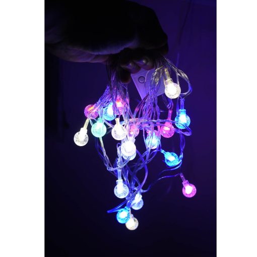 Multicolor 20 Led small gel ball string light with remote for decoration - Image 3
