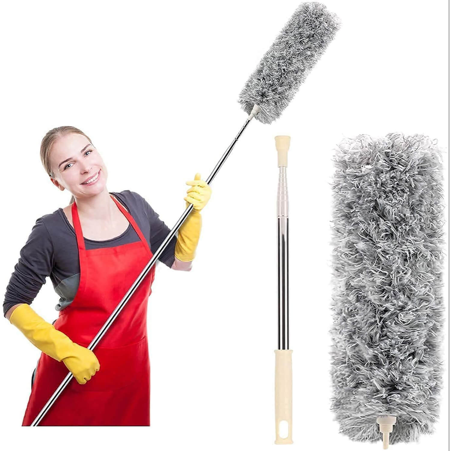 wall and ceiling fan cleaning microfiber duster mop