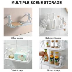without drilling self adhesive wall mount stand shelf rack