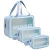 Travel Cosmetic Bag Clear Makeup Pouch Set Travel Toiletry Wash Bag For men & women