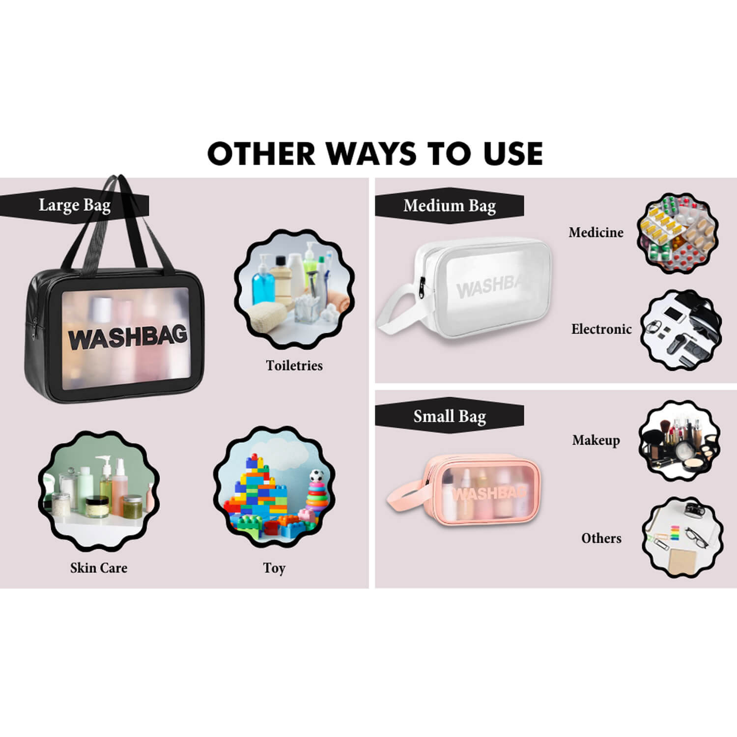 Travel accessories toiletry makeup stationery kit bag pouch for men & women (Premium quality) - Image 10