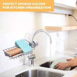 stainless steel sponge holder for kitchen