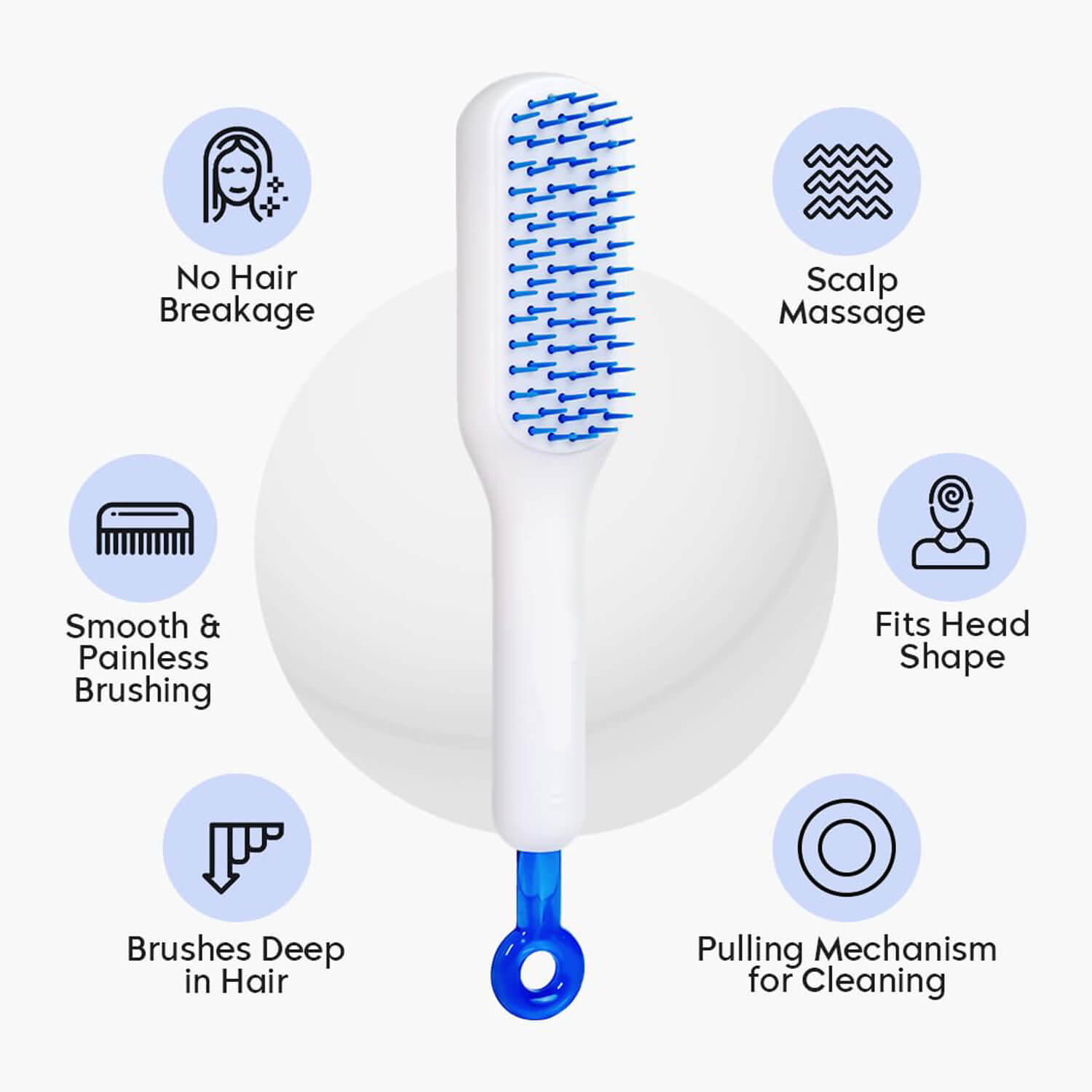 Multiple benefits of haircomb hairbrush massage comb