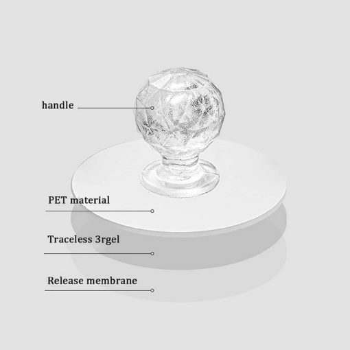 Drill Free Self-Adhesive Clear Cabinet Drawer Hook Knobs - Image 10