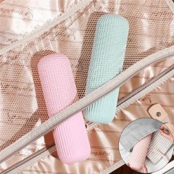 capsule shape travel toothbrush toothpaste holder case