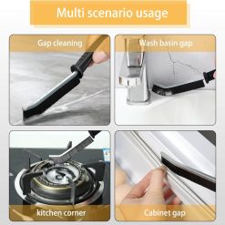 multi usage hard bristle gap cleaning brush for kitchen, bathroom, windows, tiles