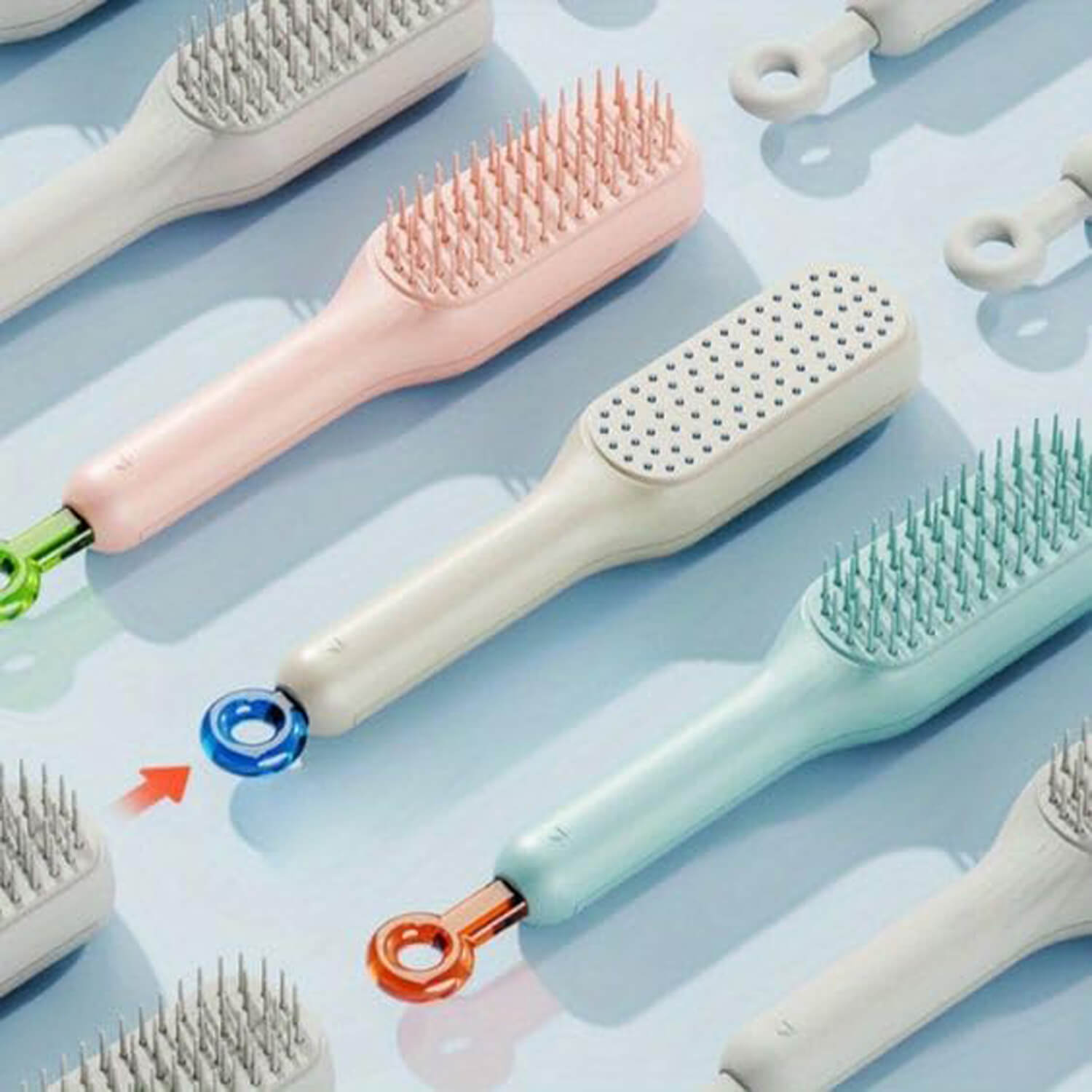 self cleaning hair comb for women & men