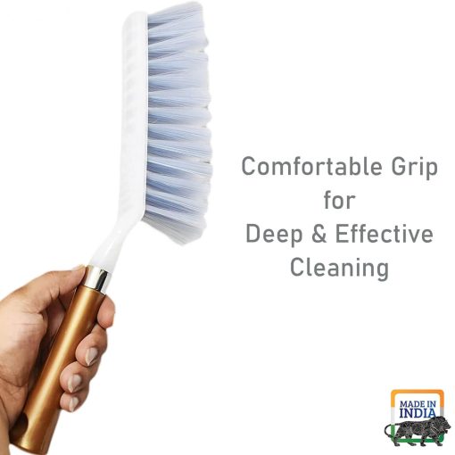 cleaning brush with hand grip for cleaning sofa, car, carpet, seat, bed, wall corners and more