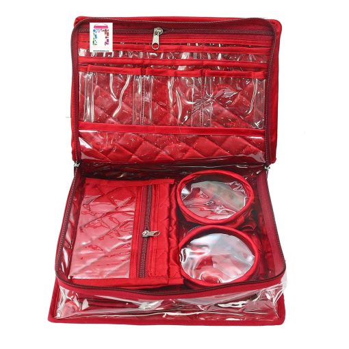 premium quality jewellery makeup kit organizer pouch bag for girls & women
