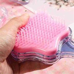soft bristle hair comb massager brush