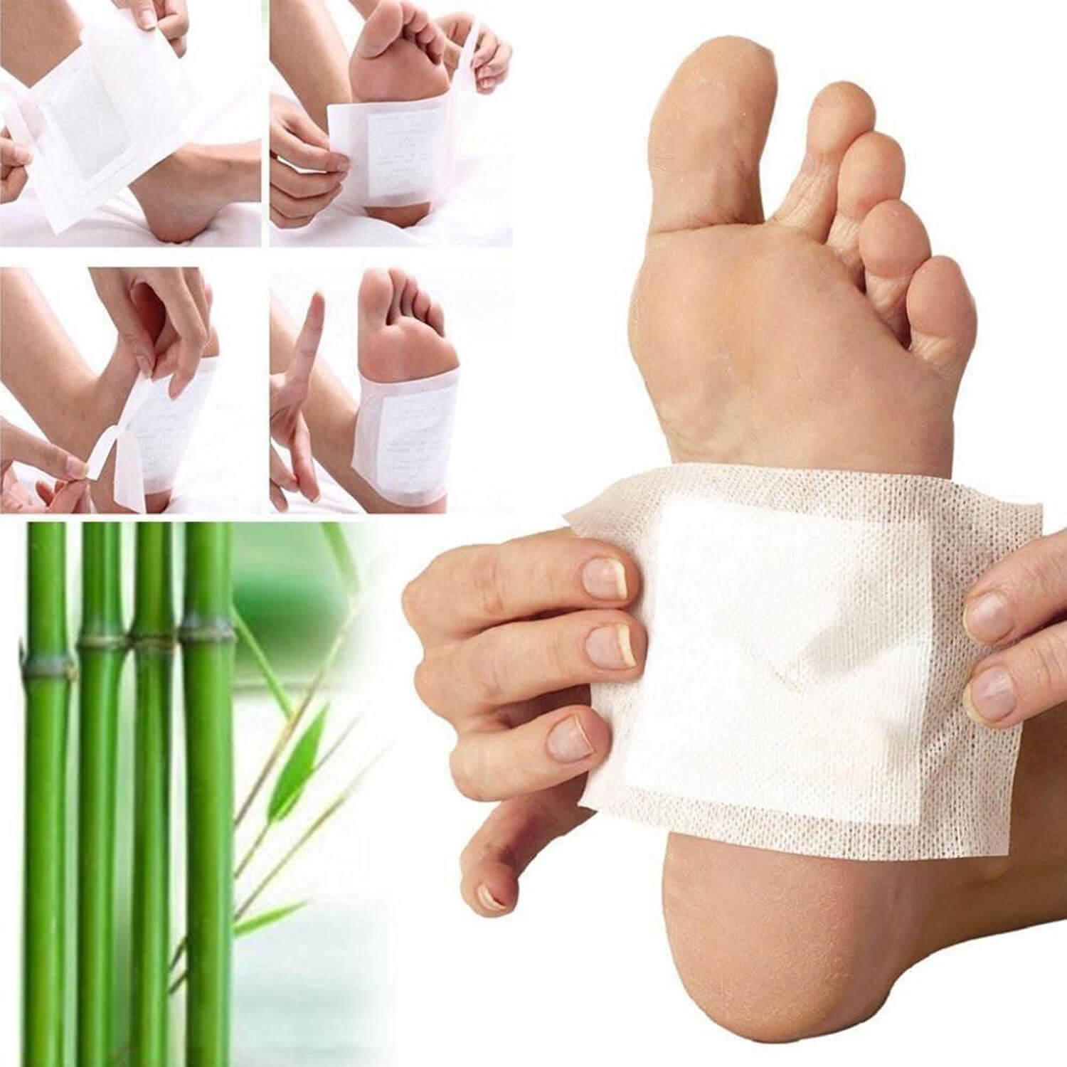 kinoki cleansing detox foot pads, ginger & salt foot patch
