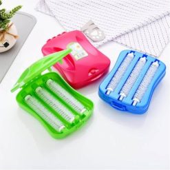 plastic multicolor handheld carpet dust cleaning brush collector roller for car seats, sofas, mattresses
