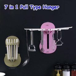 7 in 1 pull type hanger no drill holes self stick