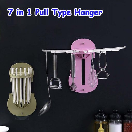 7 in 1 pull type hanger no drill holes self stick