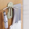 no drill hanger with 7 pull out hooks plastic material no drill require easy to stick