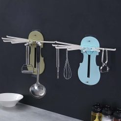 self stick pullout hanger for kitchen, house, bathroom, office