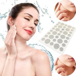 Acne Pimple Patch for Face Waterproof Patches for Active Acne Absorbs Pimple Overnight and Reduces Excess Oil Facial Patches with Hydrocolloid